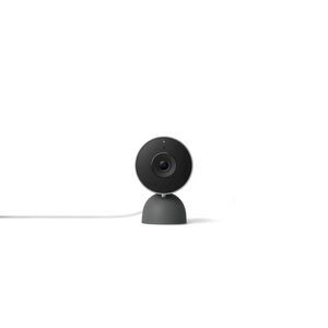 Google -  Nest Cam Indoor (Wired, 2nd Gen) - Indoor S Black